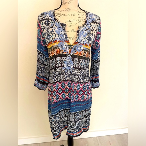 🥰 Amaya beautiful tunic dress size 36 small EUC ❤️ - Picture 1 of 6